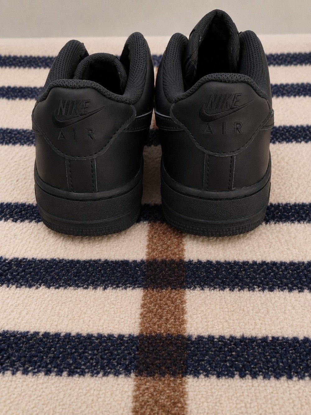 Nike Kids Air Force 1 Low Top Sneakers Black - Picture 3 of 6